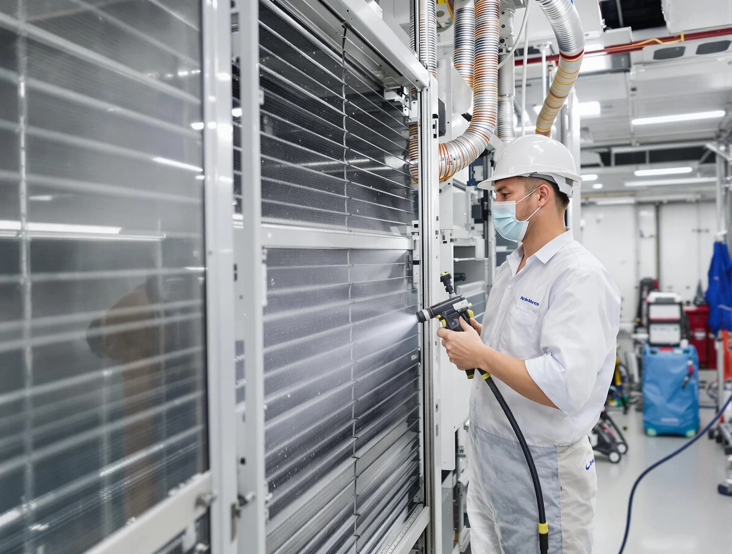 Professional AC coil cleaning by Brigham City Air Duct Cleaning in Brigham City