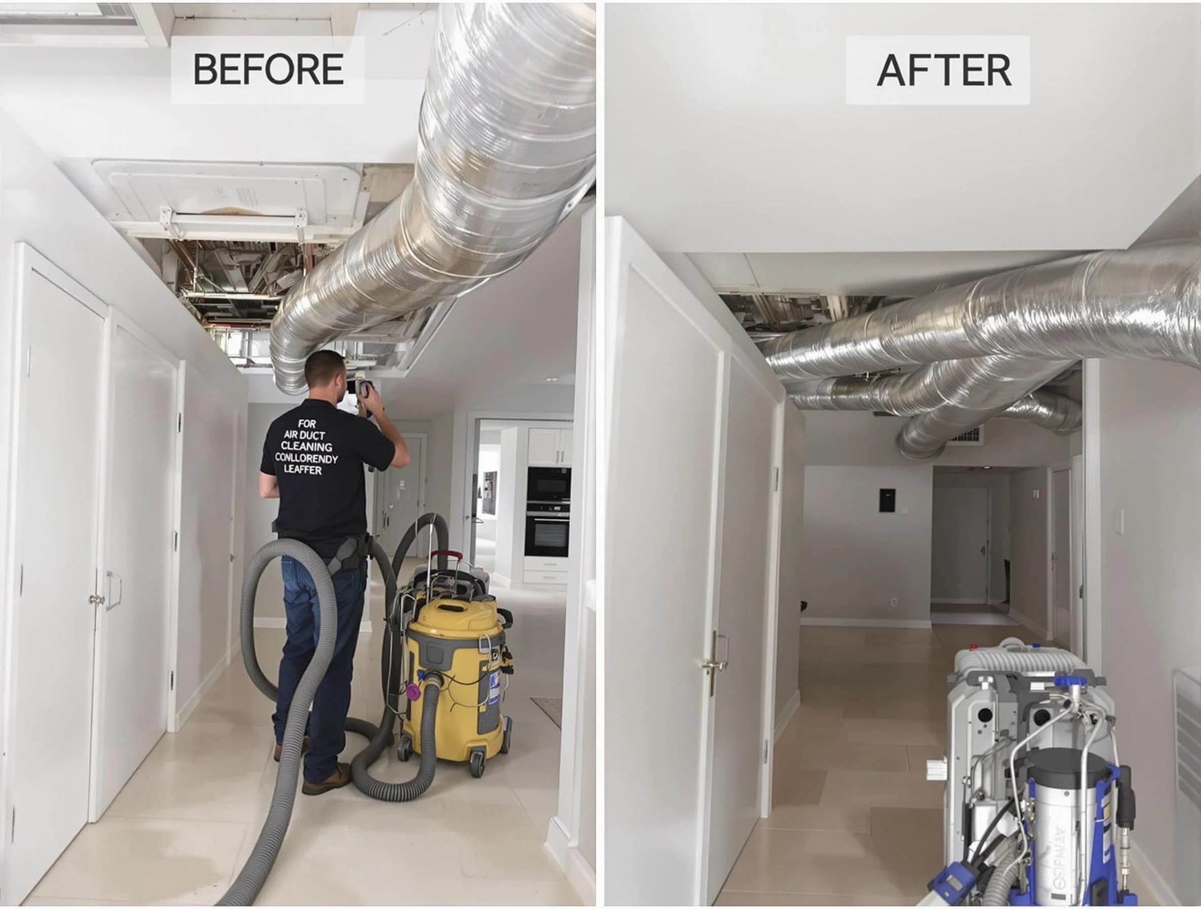 Brigham City Air Duct Cleaning professional performing thorough air duct cleaning in Brigham City