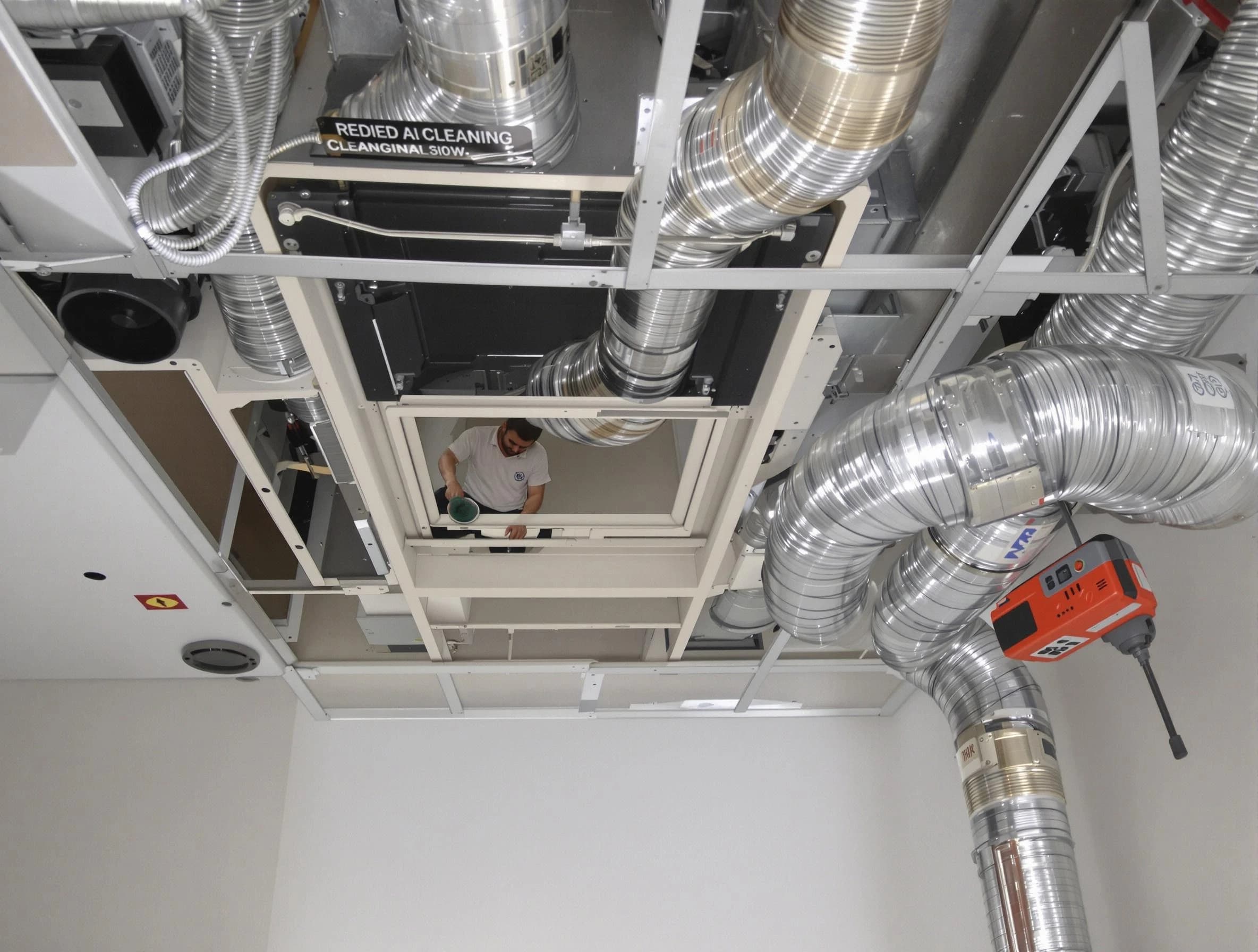 Brigham City Air Duct Cleaning technician performing detailed central duct system cleaning in Brigham City