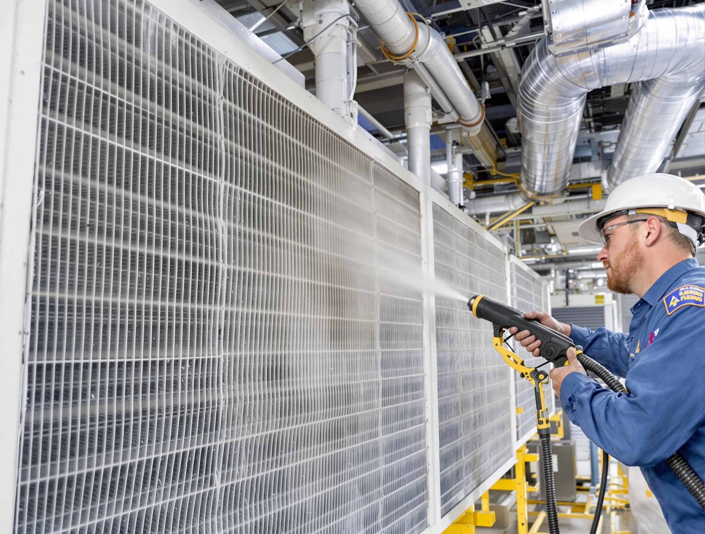 Professional commercial coil cleaning by Brigham City Air Duct Cleaning in Brigham City