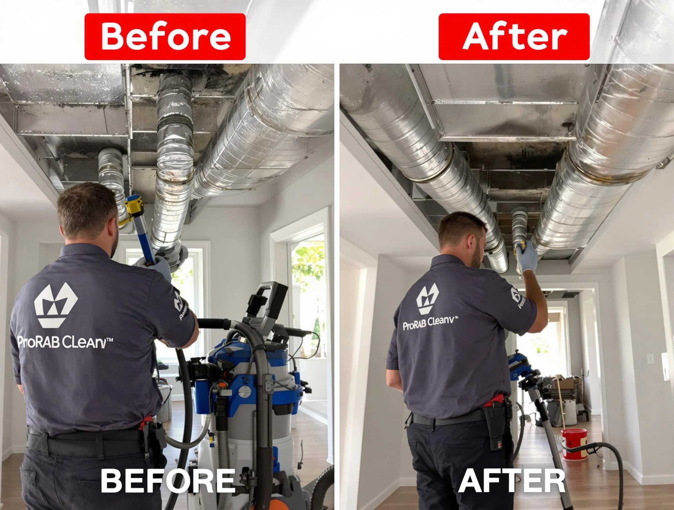 Brigham City Air Duct Cleaning expert performing thorough residential duct cleaning in a Brigham City home