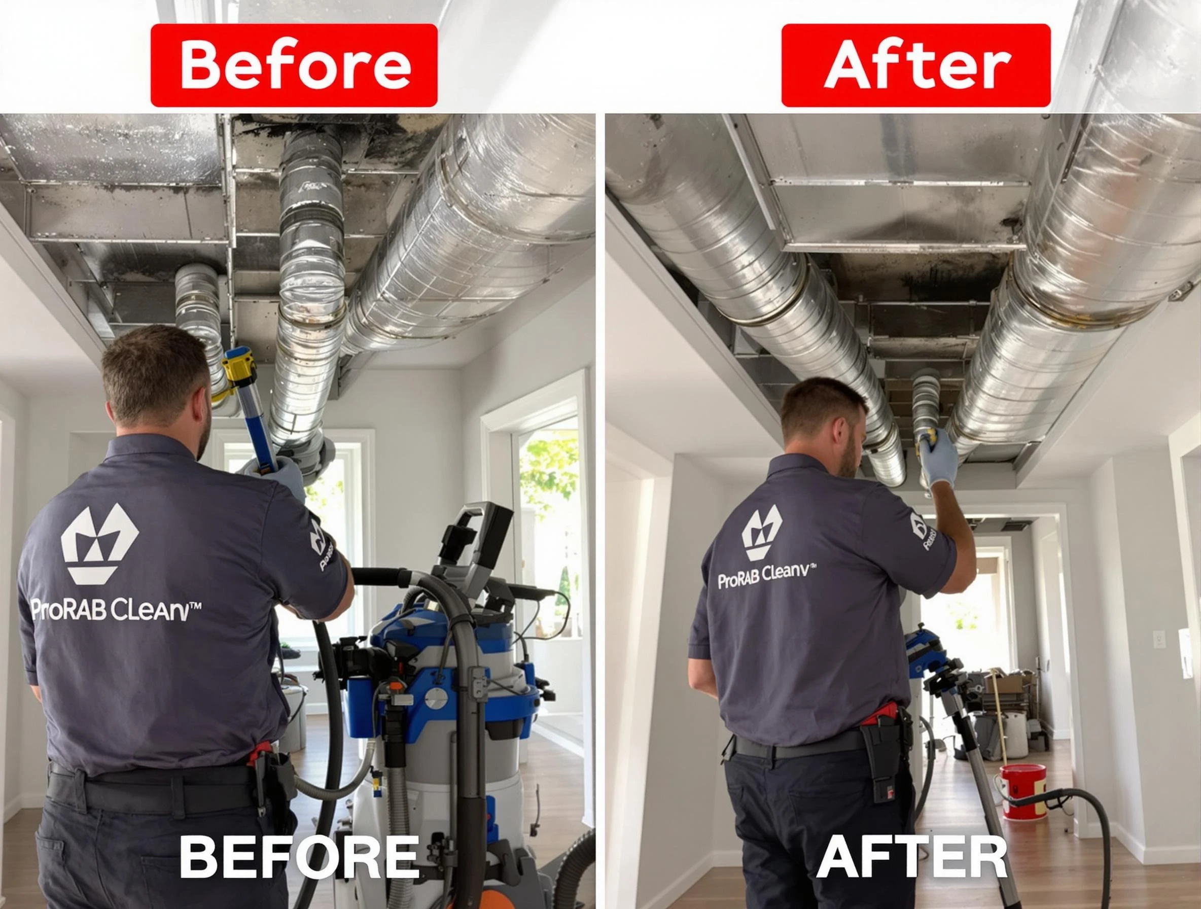 Brigham City Air Duct Cleaning expert performing thorough residential duct cleaning in a Brigham City home